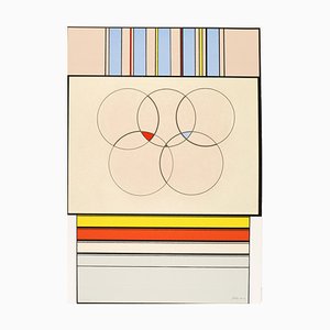 Carmelo Arden Quin, Composition for the 1992 Olympic Games, Screenprint