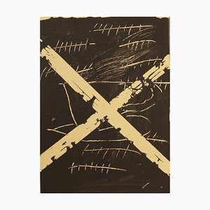 Antoni Tapies, Composition from Llambrec Material Book, 20th Century, Lithograph
