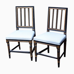 Set of Swedish Classicist Style Chairs, 1900s