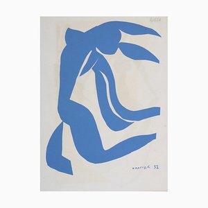 Después de Henri Matisse, Nu Bleu Sauteuse de Corde, 1960, Stencil pequeño