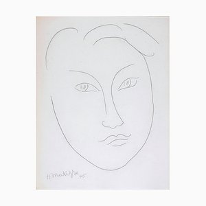Henri Matisse, Youth Mask, 1946, Etching