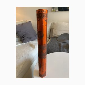 Karl Lagasse, One Dollar Roll Orange, 2020, Aluminio