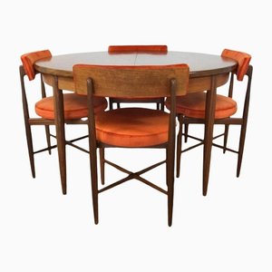 Mid-Century Fresco Extending Dining Table and Chairs by Victor Wilkins for G Plan