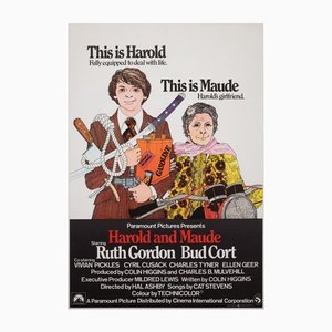 Affiche de Film Harold et Maude, Royaume-Uni, 1972
