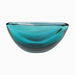 Sommerso Glass Bowl by Flavio Poli for Seguso, 1960