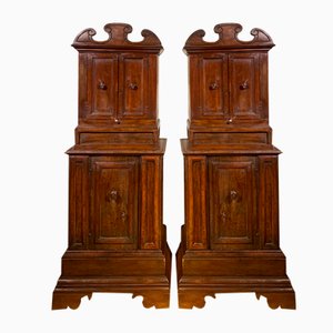 Small Double Body Cabinets, Italy, 1500s, Set of 2