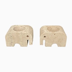 Elephant Candleholders from Fratelli Mannelli, Italy, 1970s, Set of 2