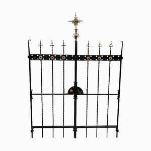 Wrought Iron Entrance Gate, 1890s, Set of 2