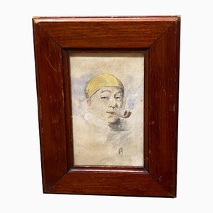 Armand Henrion, ritratto, olio su tela, in cornice