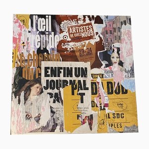Jean-Pierre Anriot, Painting, Collage, Framed