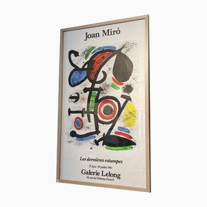 Affiche Joan Miro Dernières Estampes Galerie Lelong