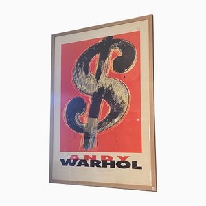 Poster di Andy Warhol con simbolo del dollaro