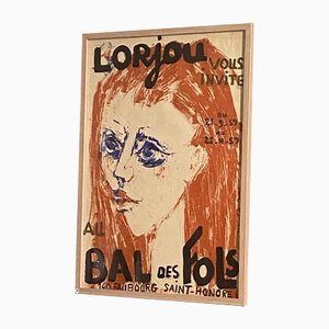 Poster Bal des Fols, Lorjou