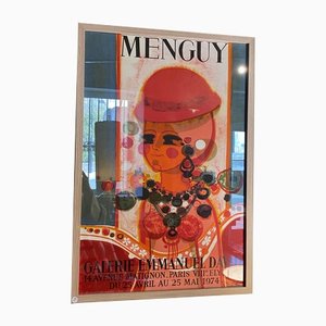 Affiche Menguy, Galerie Emannuel David