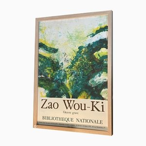 Poster Zao Wou-ki, Bibliothèque Nationale, Bellini Paris