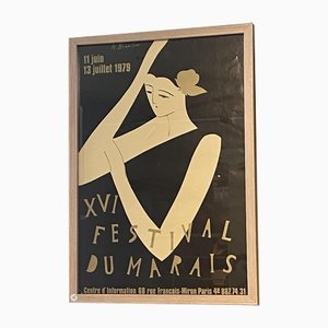 Affiche Vintage par André Brasilier