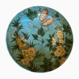 Vintage Ceramic Plate by Théodore Deck