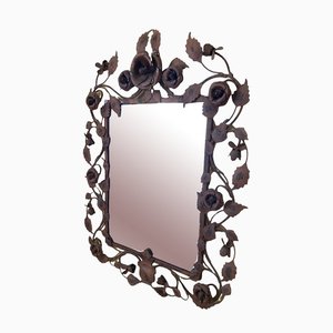Specchio vintage in ferro battuto