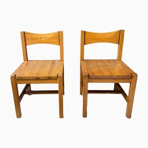 Wooden Dining Chairs in the Style of Chapo, Set of 4
