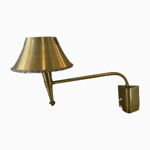 Wall Light in Gilded Bronze, Glass & Resin from Perzel, 1930s