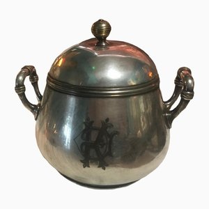 Silver Metal Sugar Bowl, 1900s