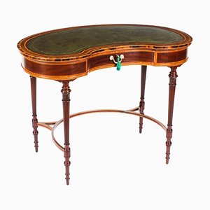 Bureau Édouardien Antique avec Tiroirs Secrets, 19ème Siècle