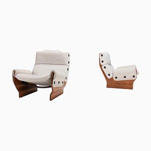 P110 Canada Lounge Chairs by Osvaldo Borsani for Tecno, Italy, 1965, Set of 2