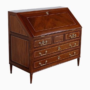 Louis XVI Scriban Secretary Desk in Mahogany and Precious Woods, 18th Century