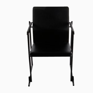 Fauteuil en Cuir par Yrjö Kukkapuro pour Avarte, Finlande, 1970s