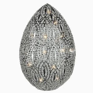 Egg Arabesque 117,50 Tischlampe aus Stahl & Kristallglas von Vgnewtrend