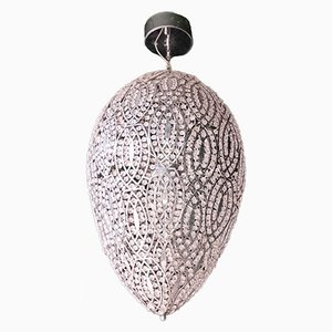 Steel & Crystal Egg Arabesque 119 Ceiling Lamp from Vgnewtrend