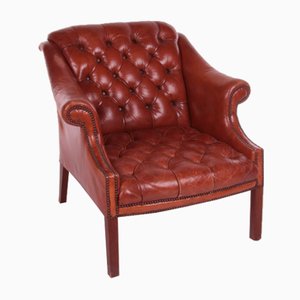 Vintage Chesterfield Sheep Leather Club Armchair, 1970