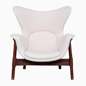 Fauteuil Ouvert Mid-Century en Boucle, Italie