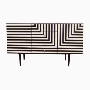 Sideboard with Op Art Design, Poland, 1960s