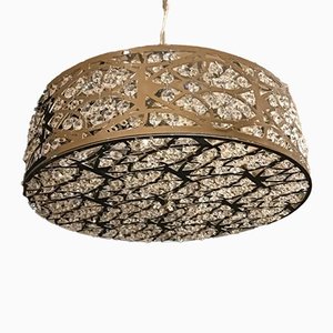 Steel & Crystal Cilindro Orrizontale Arabesque 24 Ceiling Lamp from Vgnewtrend