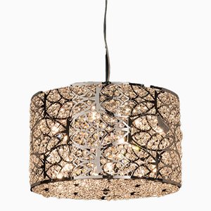 Lampada da soffitto Cilindro Orrizontale Arabesque 30 in acciaio e cristallo di Vgnewtrend
