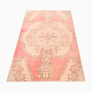 Faded Wool Rug in Red