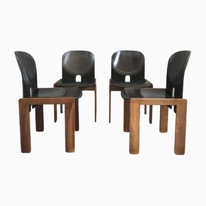 Model 121 Chairs by Afra & Tobia Scarpa for Cassina, 1960s, Set of 4