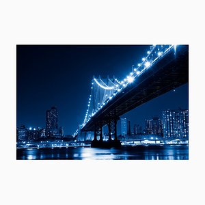 Pawel.gaul, Manhattan Bridge by Night, imagen tonificada, papel fotográfico
