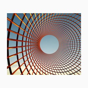 Robert Brook, Estructura cilíndrica que se abre al cielo, Papel fotográfico