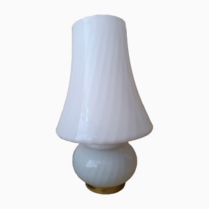 Lampe de Bureau Blanche par Paolo Venini, 20ème Siècle