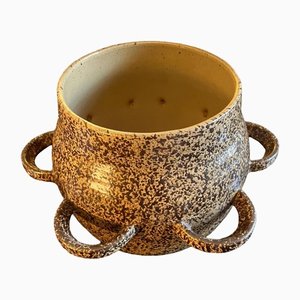 Jarrón vintage de cerámica de les potiers de l'abbaye