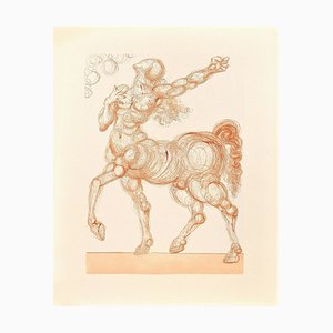 After Salvador Dalì, The Centaur, Original Woodcut, 1963