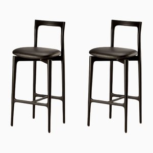 Grey Bar Chairs by Collector Studio, Set of 2