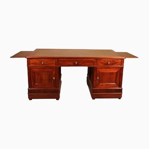 Mahogany Double-Sided Partner Desk, 1800s