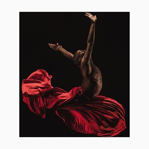 Rodrigo Sánchez / Eyeem, Male Ballet Dancer Performing Against Black Background, Photographic Paper