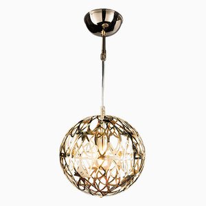 Lámpara de techo Earth Light Arabesque 30 de acero y cristal de Vgnewtrend