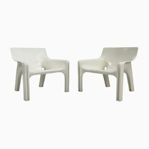 Vicario Lounge Chairs by Vico Magistretti for Artemide, 1970s, Set of 2