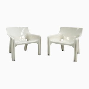 Vicario Lounge Chairs by Vico Magistretti for Artemide, 1970s, Set of 2