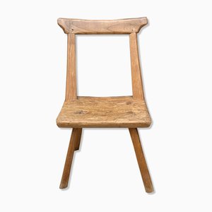 Tabouret de Traite avec Dossier